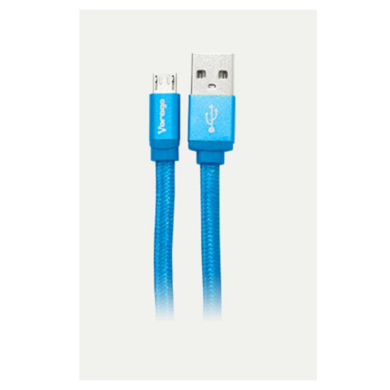 CABLE USB VORAGO CAB-113 USB 2 A MICRO USB 1METRO BOLSA AZUL - VOR-CAB113BL