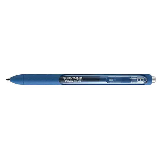 Boligrafo RT kilometrico punto mediano r Bolígrafo con sistema de tinta ink joy color azul, mecanismo retractil, barril triangular de plástico traslucido que indica el color de la tinta. Práctico clip en tapa, punto mediano (1.0 mm), se desplaza con gran suavidad                                  ojo caja con 12 piezas                   - LA3569