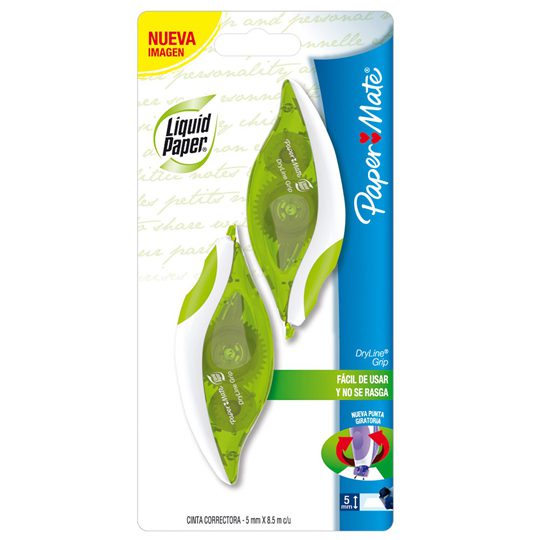 Corrector en cinta dry line 5mm x 8.5mts Corrector en cinta dry line, aplicador en seco, punta giratoria resistente. Dispensador transparente. Sistema antiatascos                                                                                                                                       2 piezas                                 - M17400140233