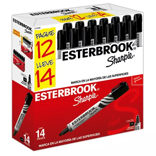 MARCADOR BEROL PERM ESTERBROOK NEGRO C/12 PZ MATOFIM12500119353 - MATOFIM12500119353