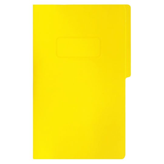 Carpeta pressboard con broche Fortec ofi Carpeta de 1/2 ceja redondeada, elaborada en cartulina de 14 puntos, broche metálico de 8 cm y suaje de expansión, capacidad para 300 hojas, medida: 37 x 24 cm.                                                                                                cio color amarillo, paquete c/10 pzas    - FB-3033