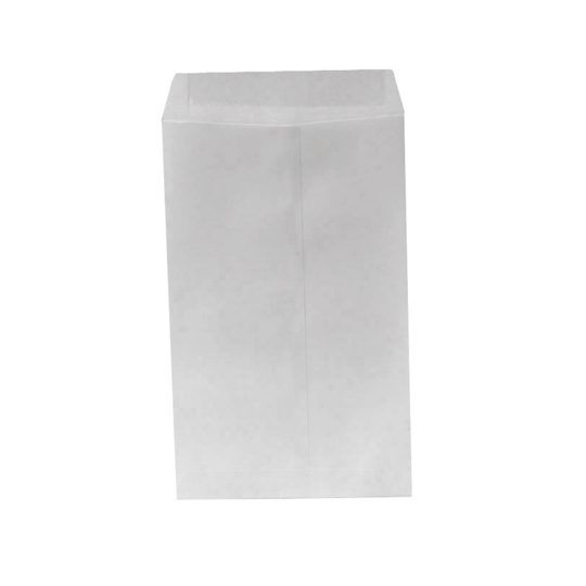 Sobre blanco engomado Fortec esquela caj Sobre tipo bolsa con solapa engomada, papel de 90 gr, escote en "V" para facilitar la manipulación de documentos, solapa con pleca guía para facilitar el cerrado del sobre, medida: 16.5 x 25 cm.                                                              a con 50 piezas                          - FORTEC