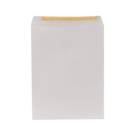 Sobre blanco engomado Fortec legal caja  Sobre tipo bolsa con solapa engomada, papel de 90 gr, escote en "V" para facilitar la manipulación de documentos, solapa con pleca guía para facilitar el cerrado del sobre, medida: 30.5 x 39.5 cm.                                                            con 50 piezas                            - FORTEC