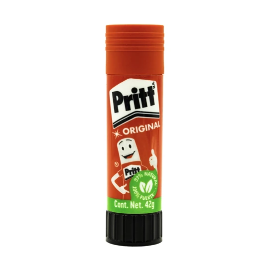 Lápiz adhesivo Pritt en barra de 42 grs  Adhesivo para pegar papel, cartulina y fotografías, al contar con menor cantidad de agua no arruga el papel y permite sea reposicionable, mayor fuerza de pegado y adhesión, no contiene solventes, color transparente, no tóxico, no mancha, la presentación e 1 pieza                                  - HENKEL