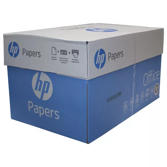 Papel hp office paper carta blancura 92% Caja con 10 resmas de 500 hojas c/u. (ge brightness) brillantez 140 (cie withness), tecnologia colorlok                                                                                                                                                         75 gr                                    - PAQ-756C8511