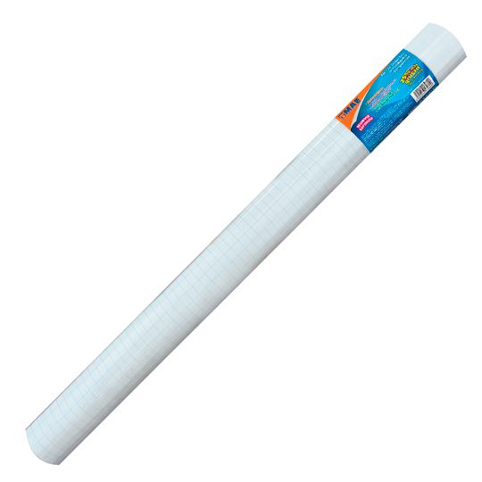 Rollo de mica autoadherible de 45 cm x 1 Rollo de pvc transparente autoadherible, permite corregir el pegado (pega y despega), su papel con cuadrícula facilita la medida y corte, espesor de 70 micrones                                                                                                0 m                                      - 4510T