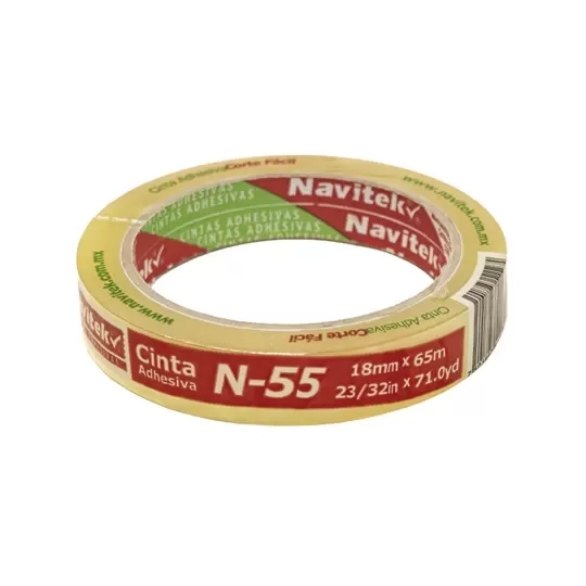 CINTA Adhesiva NAVITEK N55 CORTE FACIL 18X65 mm 80551806500 PZAS/ CAJA 96 Piezas por caja - NAVITEK