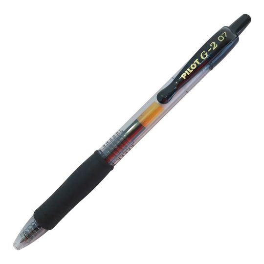 Bolígrafo Pilot tinta gel de punta rodan Bolígrafo Pilot con punta rodante y tinta de gel, fino, resistente al agua y a prueba de manchas, contorneado grip para comodidad máxima, color  negro - PILOT