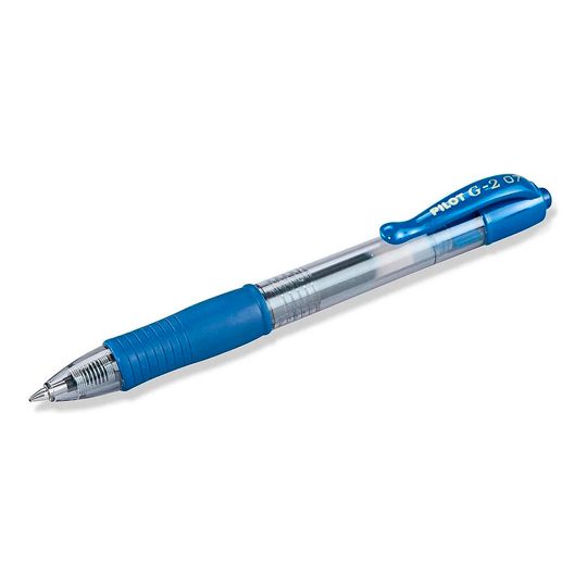 Bolígrafo Pilot tinta gel de punta rodan Bolígrafo Pilot con punta rodante y tinta de gel, fino, resistente al agua y a prueba de manchas, contorneado grip para comodidad máxima, color  azul - EMP-067