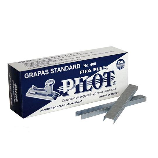 Grapas especiales 26/8 Pilot caja con 5, Grapas especiales para máxima capacidad, capacidad de engrapado 40 hojas, alambre de acero galvanizado, largo de pata 8 mm, corona de 12.76 mm.                                                                                                                 040 grapas                               - PILOT FIFA