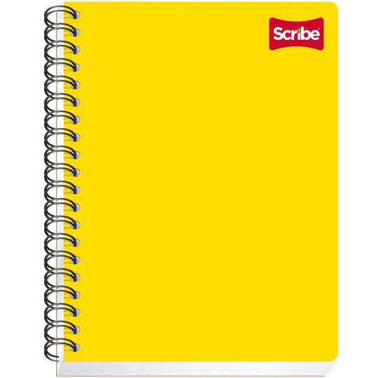 Cuaderno Scribe profesional clásico cuad Espiral doble, pasta semi rígida, 100 hojas, cartón resistente, colores surtidos                                                                                                                                                                                ro chico (5 mm), con 100 hojas           - SCRIBE