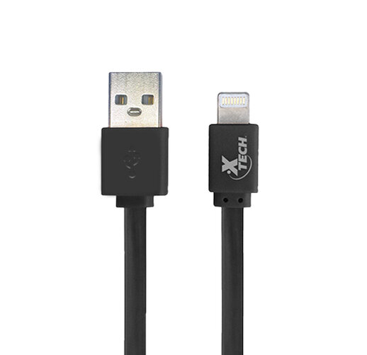 Xtech - Cable Lightning - USB macho a Lightning macho - 1 m - negro blanco azul verde naranja - plano paquete de 10 - XTECH