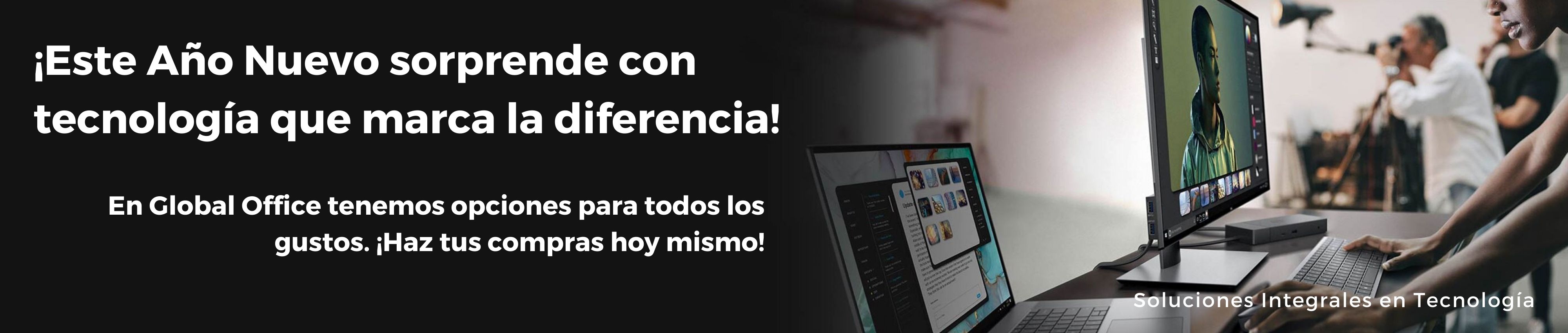 Compra laptops, impresoras, cámaras de seguridad y más en Global Office. Ofrecemos productos de tecnología, línea blanca, y sistemas CCTV con envío en todo México.